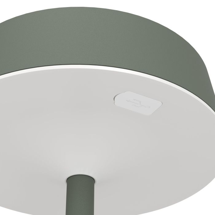 Simeri Green LED Rechargeable Table Lamp