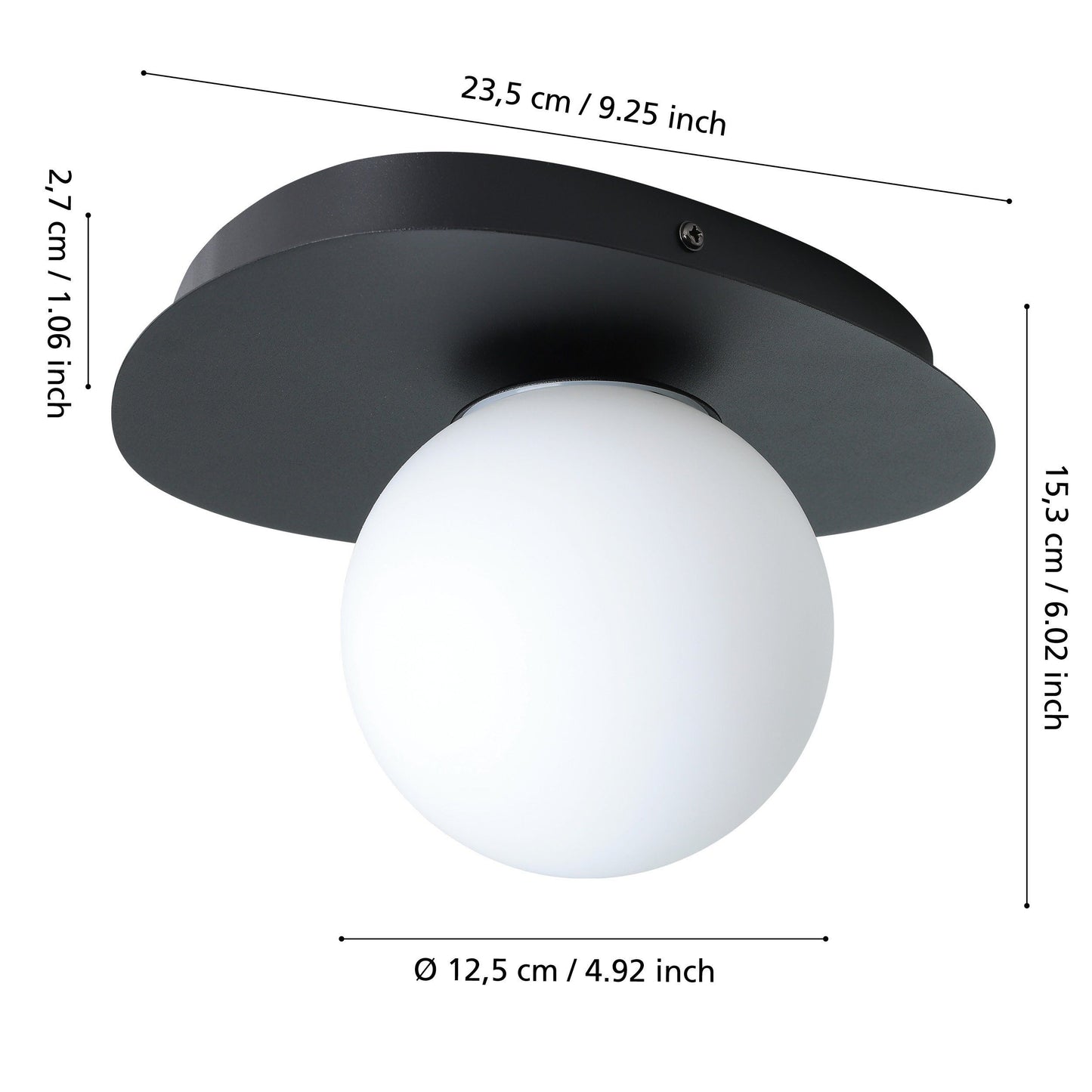 Castrovido Black LED Wall Light
