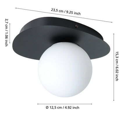 Castrovido Black LED Wall Light