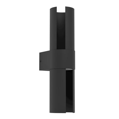 Montelauro 2-Light Black LED Outdoor Wall Light