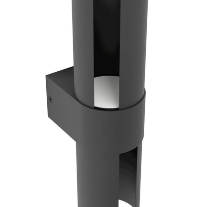 Montelauro 2-Light Black LED Outdoor Wall Light