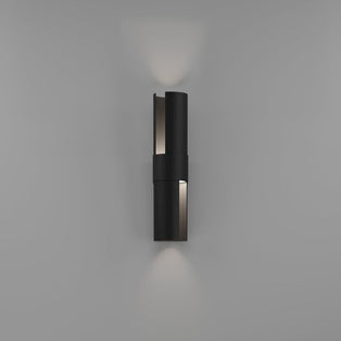 Montelauro 2-Light Black LED Outdoor Wall Light