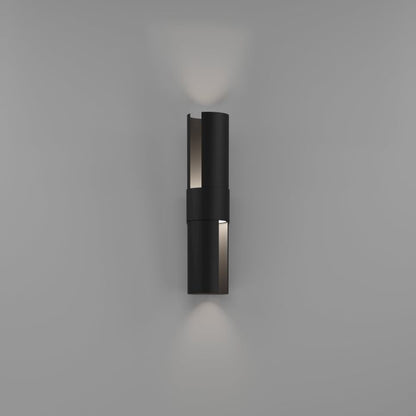 Montelauro 2-Light Black LED Outdoor Wall Light