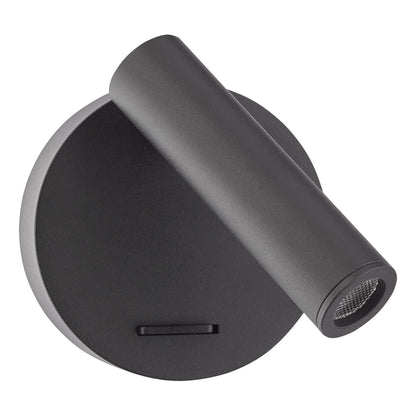 Itala Single Spotlight Matt Black LED