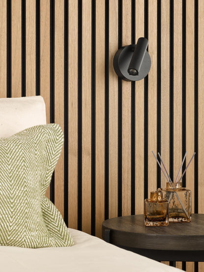 Itala Single Spotlight Matt Black LED