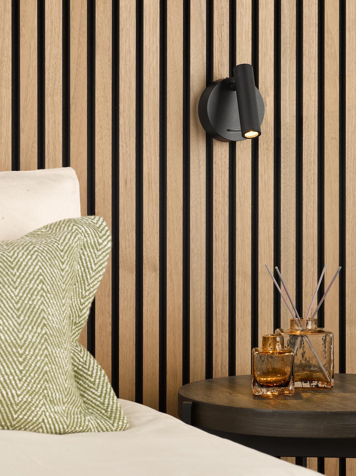 Itala Single Spotlight Matt Black LED