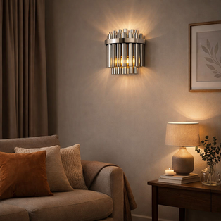 Imani 2-Light Polished Chrome Wall Light