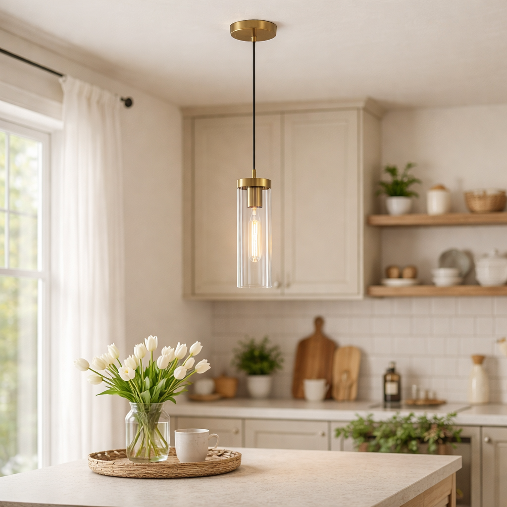 Jodelle Polished Bronze Ceiling Pendant