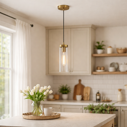 Jodelle Polished Bronze Ceiling Pendant