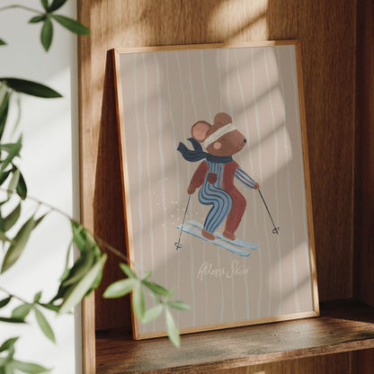 Hit The Slopes Art Print