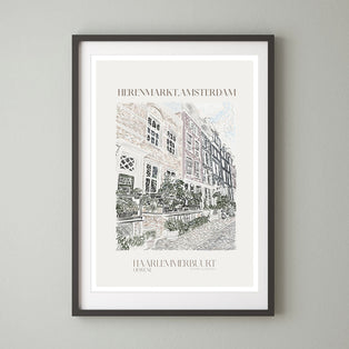 Herenmarkt Amsterdam Art Print