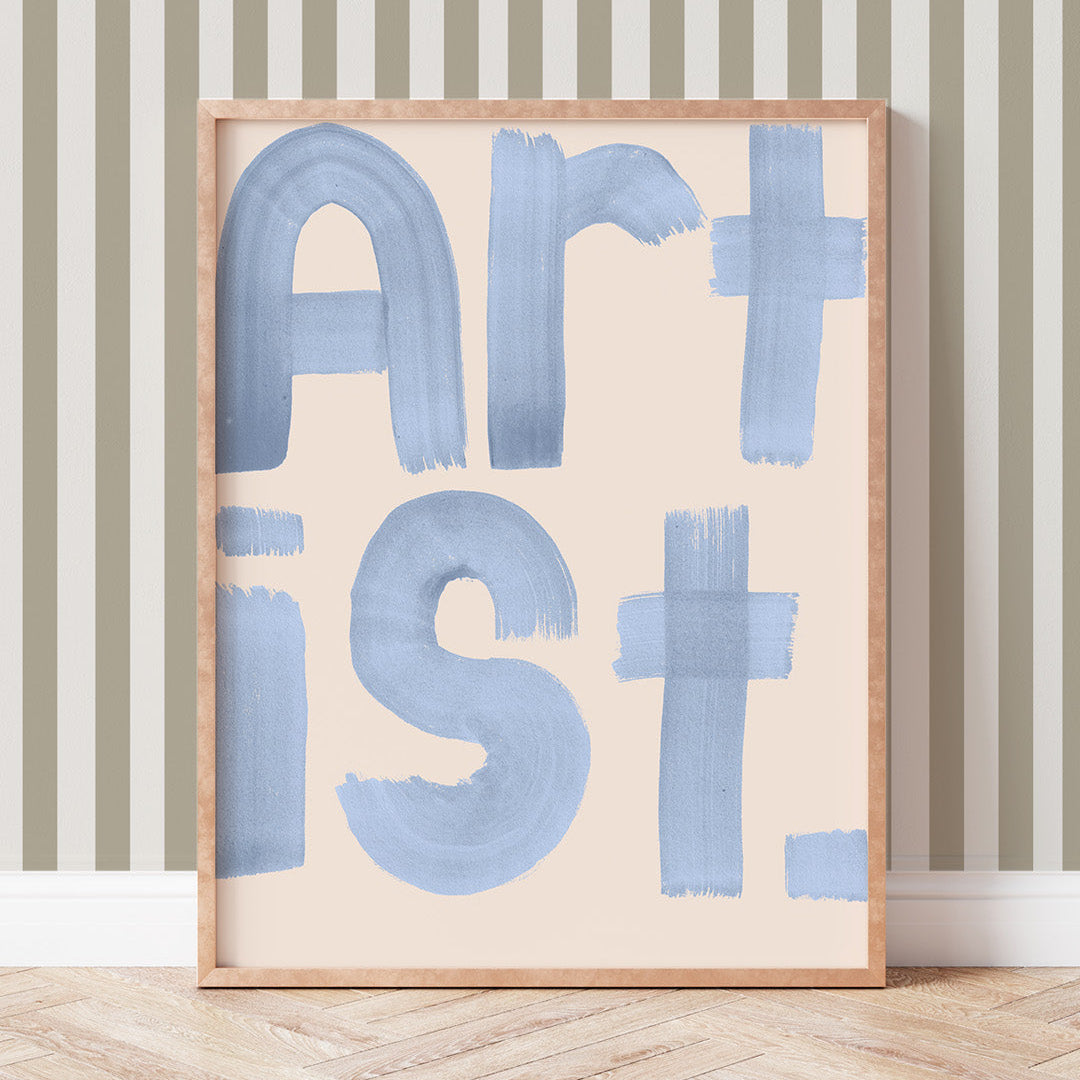 Artist Typography Print