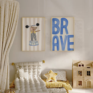 Brave Typography Art Print
