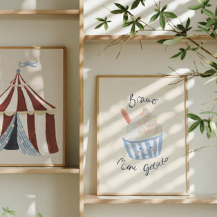 Bravo More Gelato Art Print