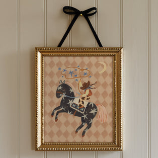 Catching Stars Cowgirl Art Print