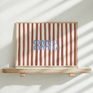 Comme Ci Comme Ca Typography Art Print