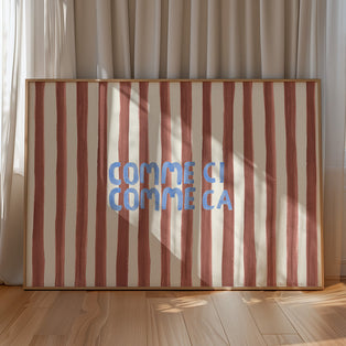 Comme Ci Comme Ca Typography Art Print