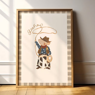 Cowboy Mouse Art Print