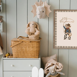 Cowboy Mouse Art Print