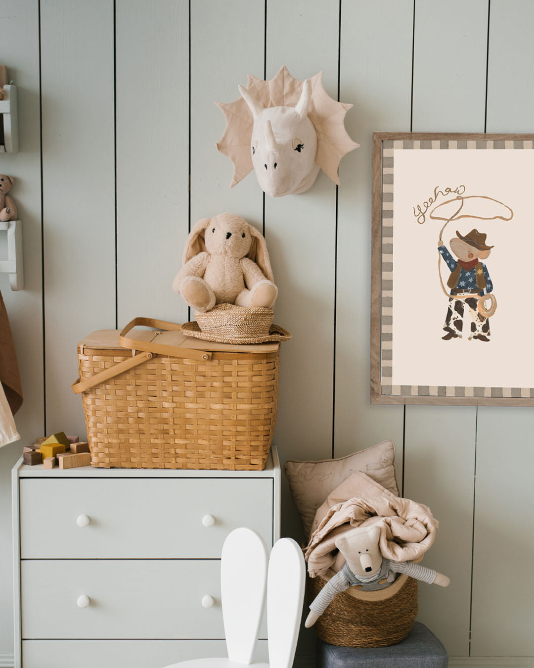 Cowboy Mouse Art Print