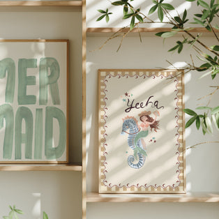 Mermaid Typography Art Print
