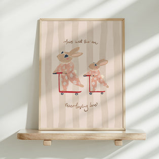 Everlasting Love Bunnies Art Print
