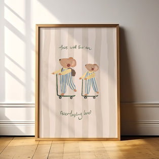 Everlasting Love Mice Art Print