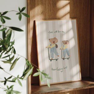 Everlasting Love Mice Art Print