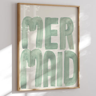 Mermaid Typography Art Print