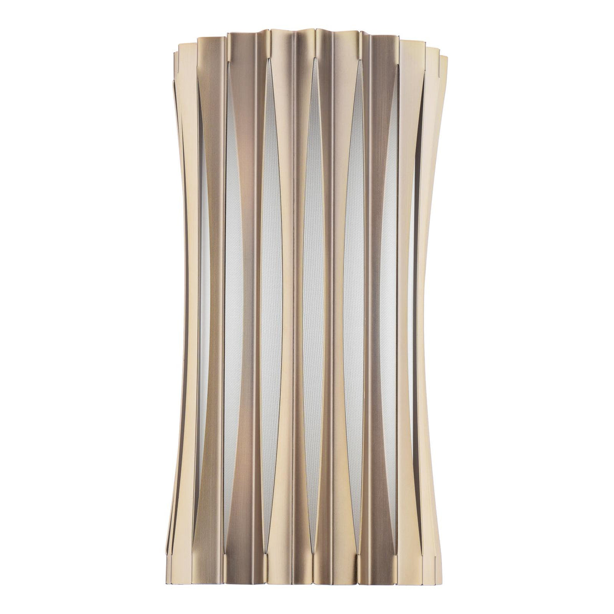 Netra 2 Light Satin Bronze & Ivory Wall Light