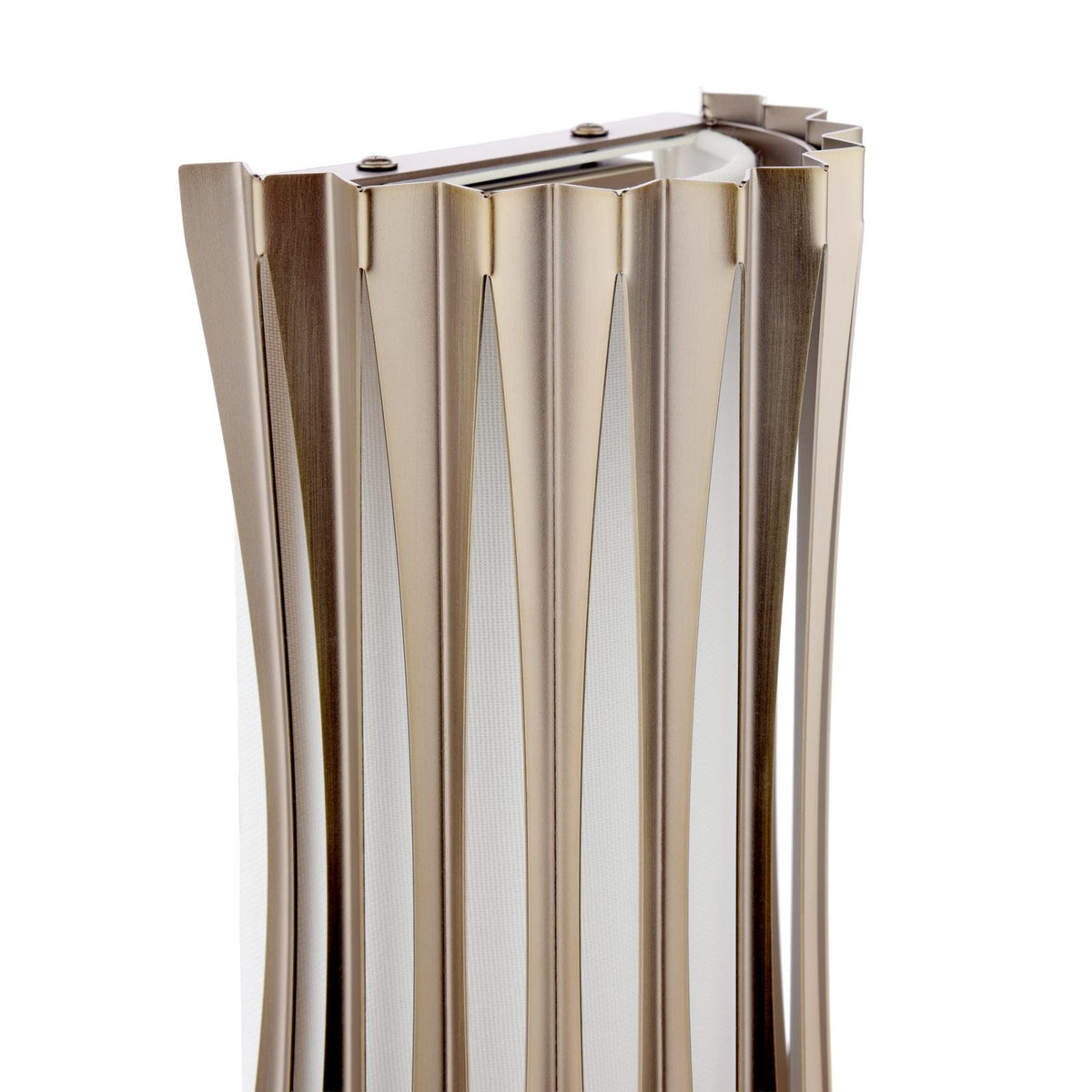 Netra 2 Light Satin Bronze & Ivory Wall Light