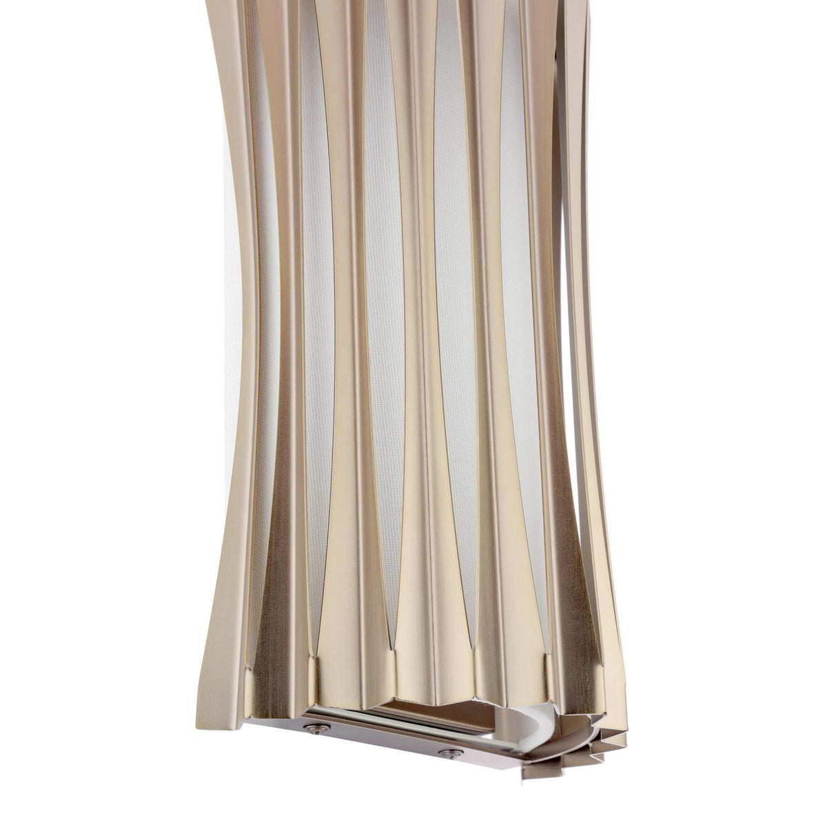 Netra 2 Light Satin Bronze & Ivory Wall Light