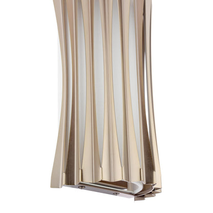 Netra 2 Light Satin Bronze & Ivory Wall Light