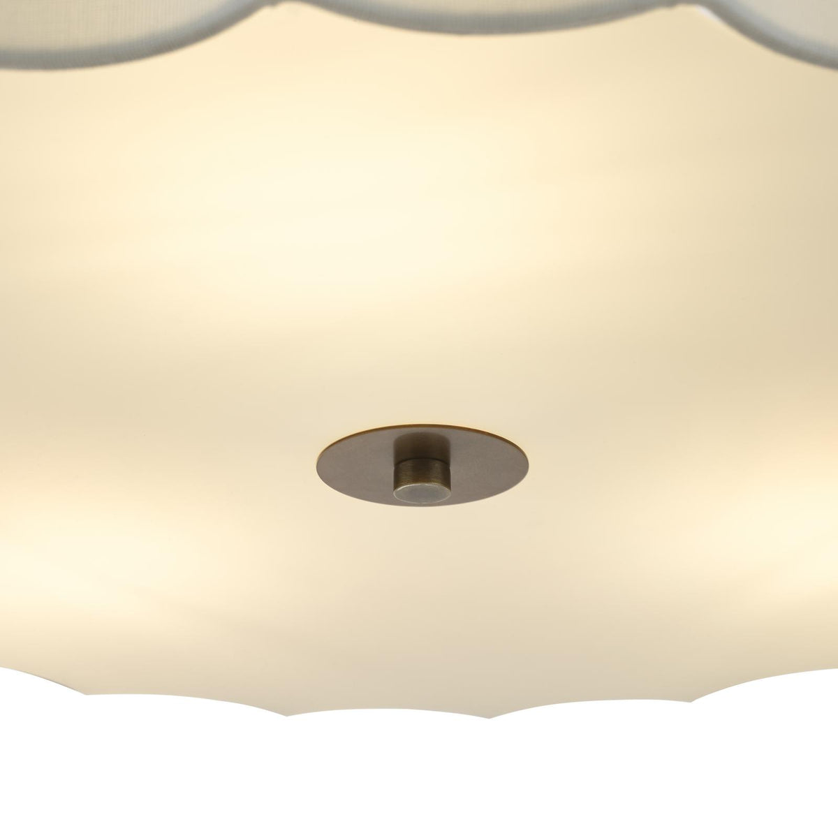 Noura 3 Light Ivory & Antique Bronze Pendant