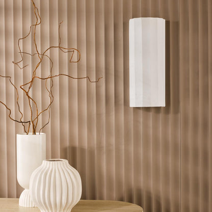 Noura Ivory Scalloped Wall Light