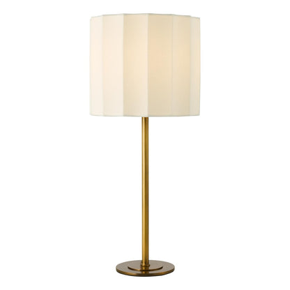 Noura Antique Bronze & Ivory Table Lamp