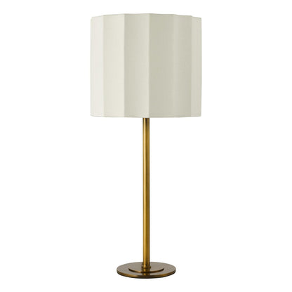 Noura Antique Bronze & Ivory Table Lamp
