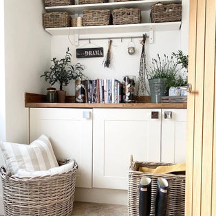 Wovenhill Set of 4 Rectangular Kubu Rattan Storage Baskets