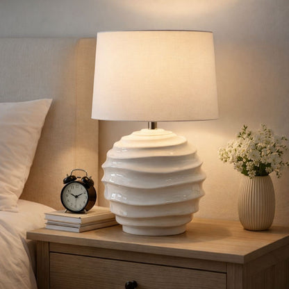Mackenzie White Ceramic Table Lamp