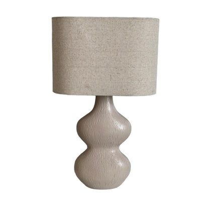 Stephanie Beige Resin Table Lamp