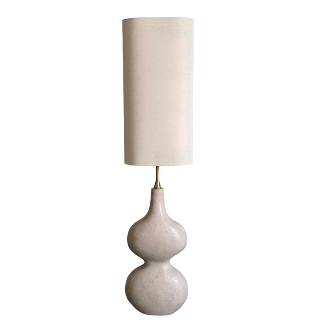 Stephanie Beige Resin Floor Lamp