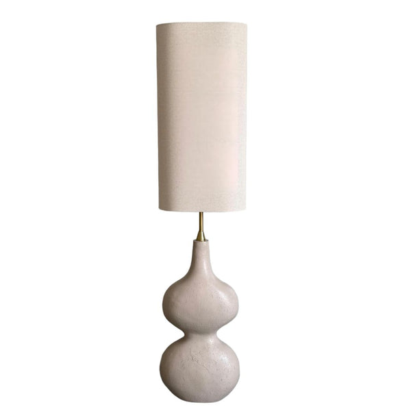 Stephanie Beige Resin Floor Lamp
