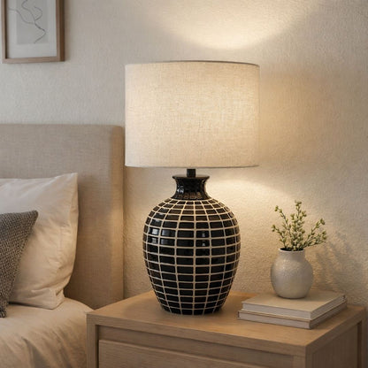Donna Wood Effect Table Lamp