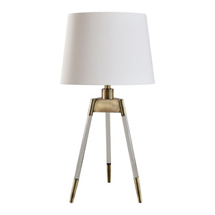 Sophie Antique Brass Tripod Table Lamp