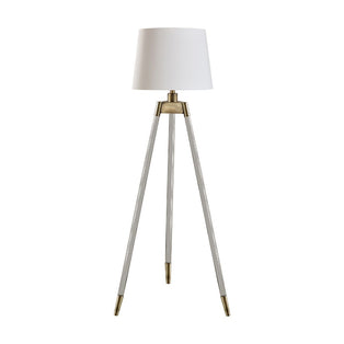 Sophie White and Antique Tripod Floor Lamp
