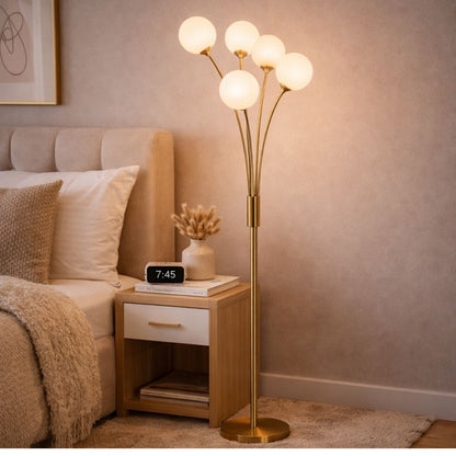 Jackson 5-Light Gold Floor Lamp