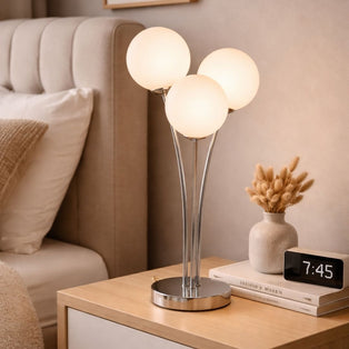 Jackson 3-Light Chrome Table Lamp