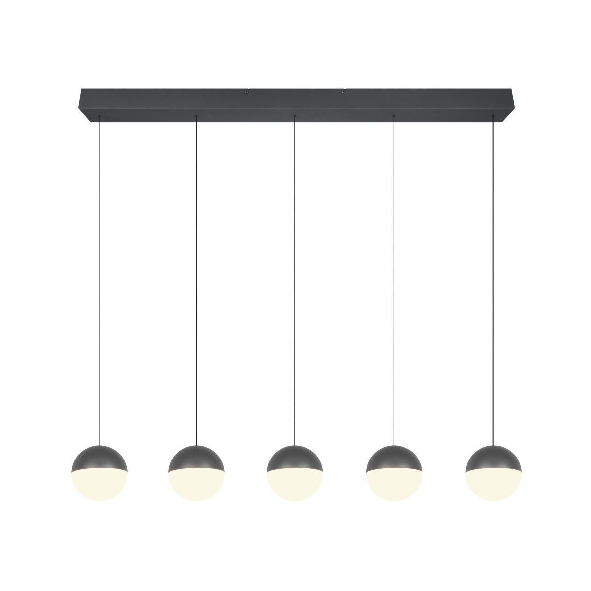 Senta 5 Light Black LED Ceiling Pendant