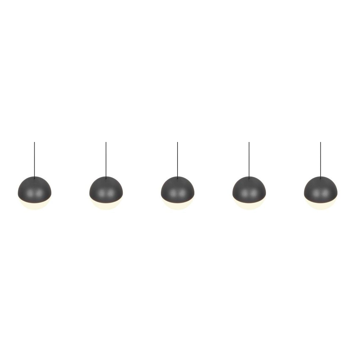 Senta 5 Light Black LED Ceiling Pendant