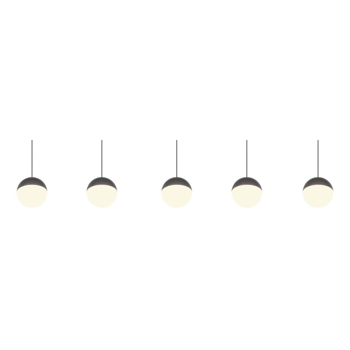 Senta 5 Light Black LED Ceiling Pendant